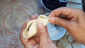 Вареники с черникой