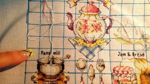 Вышивка крестом. Прогресc моей кухонной вышивки #1