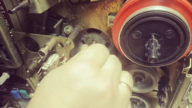 Юпитер 202.203.106. ставим новый шкив под пасик и получаем тихую работу магнитофона. смотреть онлайн