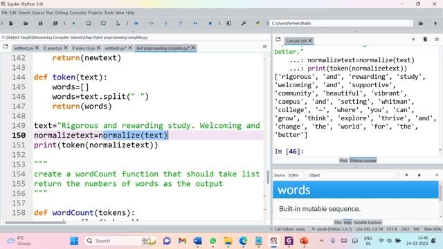 Creating Tokens of Text: Text Tokenizer смотреть онлайн