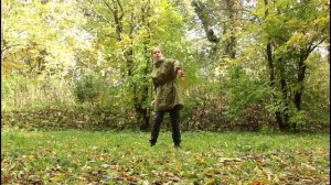 Фланкировка шестом. Замедленный показ