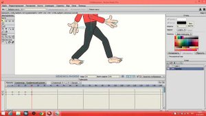 Правильная анимация шага - Anime Studio Pro