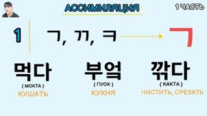 Ассимиляция в корейском языке(1-ая часть) - Грамматика корейского языка