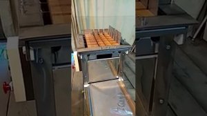 Работа машины для струнной резки монолита сливочного масла РММ-1М (модернизированная) холостой ход
