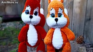 Амигуруми: схема Белочка. Игрушки вязаные крючком.