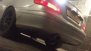 MERCEDES CLK 500 5.0 V8 STRAIGHT PIPE COLD START