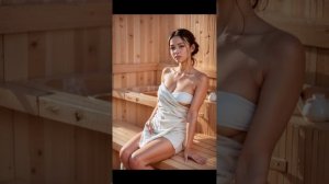 AI ART LOOKBOOK 4K VIDEO Join me in the sauna !