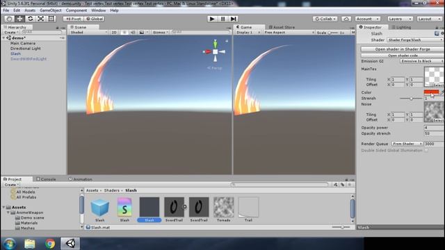 Реалистичный(для ММО RPG реалий) след от меча (Демо) | Unity3d смотреть онлайн