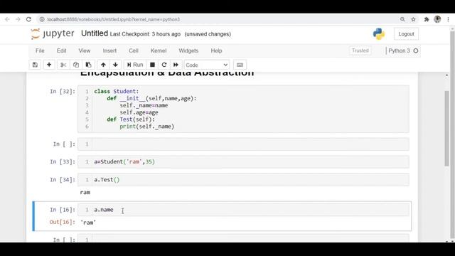 Tutorial 26 :Encapsulation in Python || Data Abstraction || Private , Public and Protected Variable смотреть онлайн