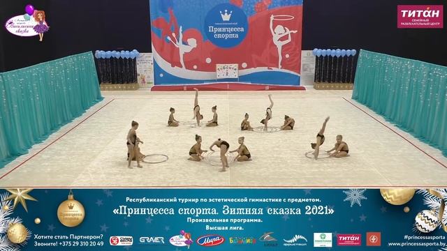 Зимняя сказка 2021. Высшая лига - Teddики - 6-8 Младшие  - Тренер Абрамович М.В. смотреть онлайн