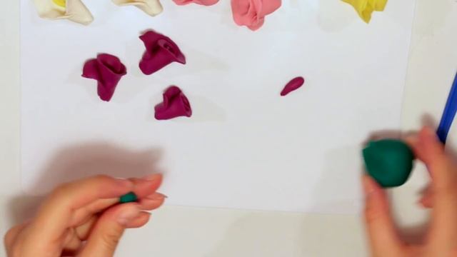 How To Make Plasticine Clay Flowers Как сделать цветы из пластилина смотреть онлайн