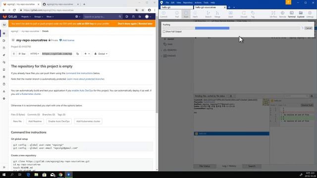 GIT3 - Sourcetree 7. push смотреть онлайн