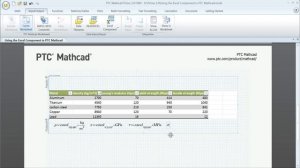 PTC Mathcad Prime 3.0 - Excel Components