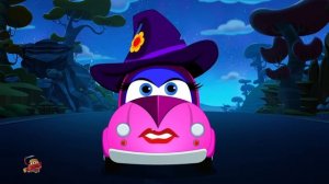 Halloween Rhymes for Kids | Halloween Car Cartoon videos  By Super Car Royce