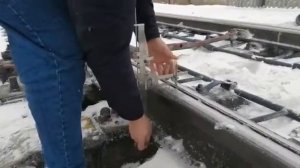 19 Понижение остряка против рамного рельса в сечении 50 мм и более