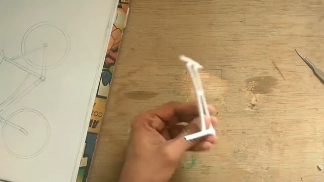 DIY, paper bicycle. How to make bicycle. смотреть онлайн