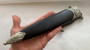 Нож для охоты , рыбалки ручной работы- Немецкий Кинжал Чести 1936 года. Реконструкция.mp4