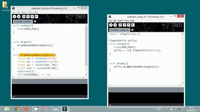 Simpliest way to make a Processing library with Simplicity template. смотреть онлайн