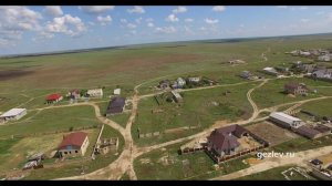 Сакский район с. Суворовское с высоты птичьего полета в Крыму 2017