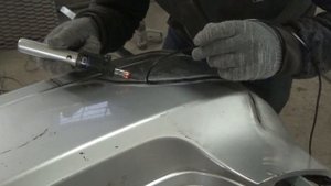 пайка рваного бампера. как запаять бампер