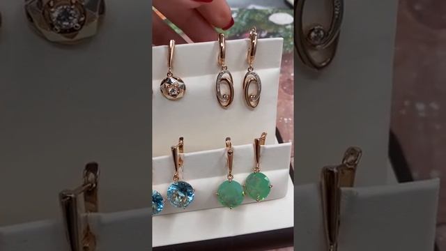 Серьги с фианитами вечерние в интернет-магазине Jewel-classic смотреть онлайн