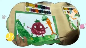 «Веселые овощи» Рисование в подготовительной группе