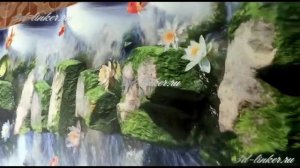 линолеум камни рыбки