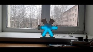 Снежинка новогодняя со светоэффектами