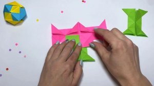 Оригами ИГРУШКА - Антистресс из бумаги БЕЗ КЛЕЯ | ГРОМКО КЛИКАЕТ | Origami TOY Antistress Clic Clac