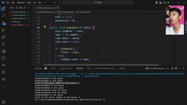 Queue Implementation with Linked Lists || Java Data Structures