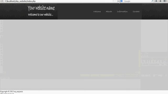 create a php website part5 from scratch