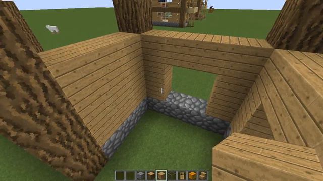 Строим Домик|Большой дом|Часть 1|Minecraft