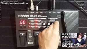 BOSS ME 25 ROTARY Effect - Leslie Simulation Free Patch Settings