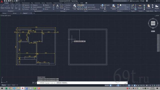 2/4 Урок Автокад (AutoCAD). Экспресс курс. Команды редактирования. Черчение плана.