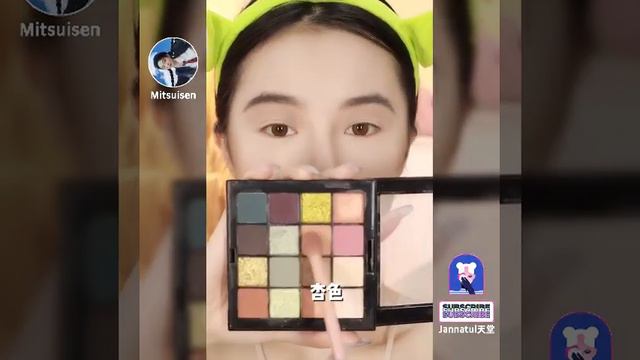 Jannatul☘️Mitsuisen✨Aesthetic ASMR Makeup Tutorial✨Best satisfying makeup asmr compilation🌿143