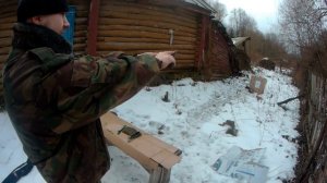 Пневматический пистолет Макарова.МР-654К.Тест на кучность