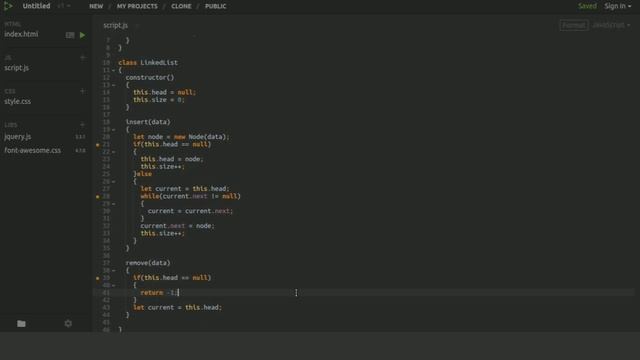 Linked List Implementation in JavaScript | Linked List Insertion | Linked List Deletion смотреть онлайн