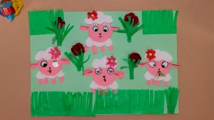 Простые поделки из бумаги своими руками, аппликация барашек, сделать барашка своими руками