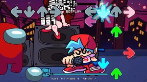 FNF Among US Character Test | Gameplay vs Playground | But Red Impostor | Goodbye World