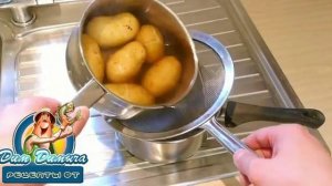 Как быстро очистить вареную картошку?