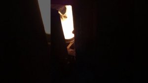 Горелка на отработке в буржуйке