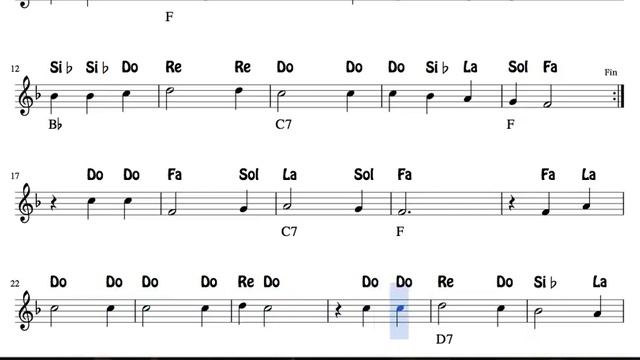Tutaina Partitura con Notas en Letra Flautas, Violín Oboe Villancico Popular смотреть онлайн