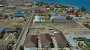 Казахстан. Озеро Алаколь. Зоны отдыха, гостевые дома и отели 1-й и 2-й линии поселка Акши. Июль 202