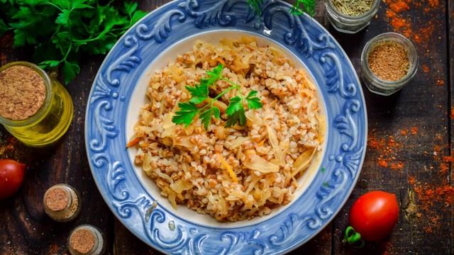 Гречка с квашеной капустой