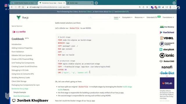 Docker haqida Jonibek Khojibaev - #uzbekdevs #meetup смотреть онлайн