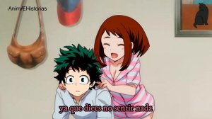 Midoriya Izuku x Uraraka Ochako ¿Primer beso? Historia corta Nro. 2.5 (Versión a color)