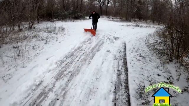 Ручной скребок для снега - лопата отвал смотреть онлайн