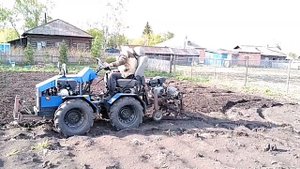 Почво фреза на минитракторе "Филиппинец" переломка 4х4