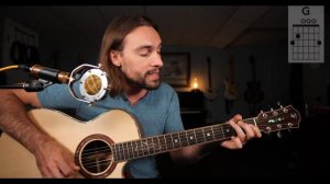 Beginner Country Guitar Songs - Waylon Jennings "Luckenbach, Texas" Play Along w/ Chord Diagrams