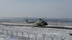 посадка и взлёт вертолёта Ми-8МТВ-2